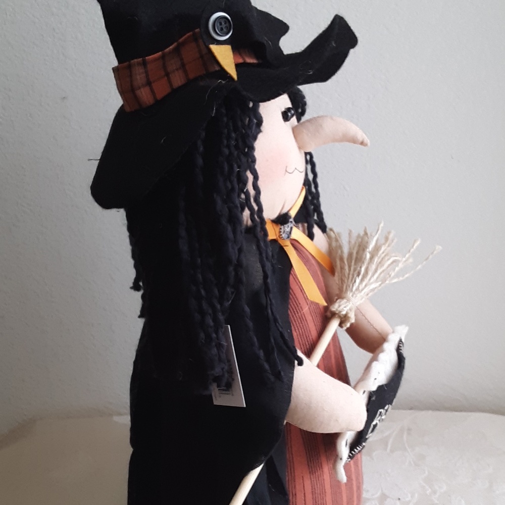 Beware WITCH WITH BROOM   New - Picture 6 of 7